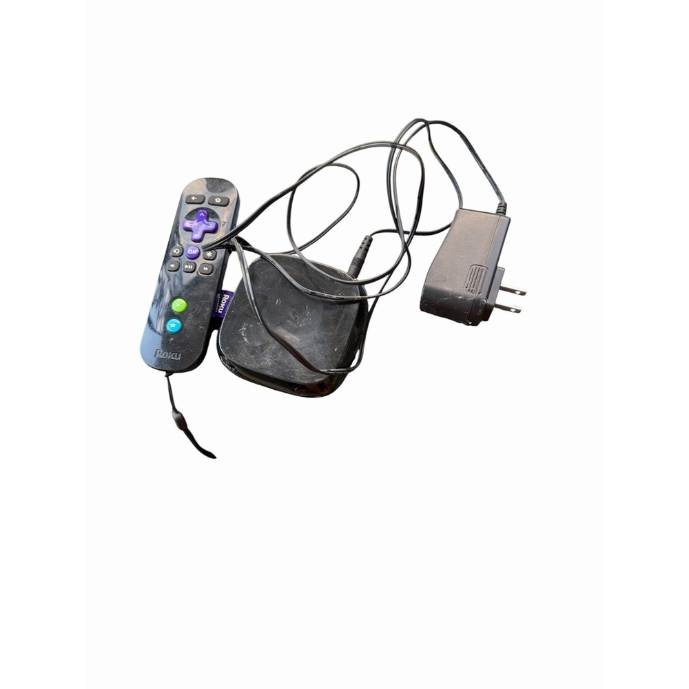 Roku 3 Streaming Box Wi-Fi HDMI Ethernet Black with Remote & Power Adapter